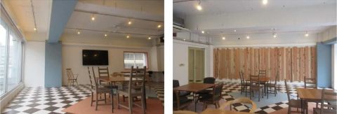 6階、洗礼されたリフレッシュルーム