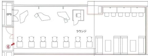 1階、ラウンジ図面