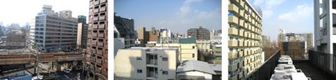 屋上から