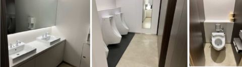 各階、男女別、洗浄付きトイレ