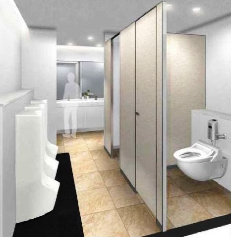 各階、男子トイレ