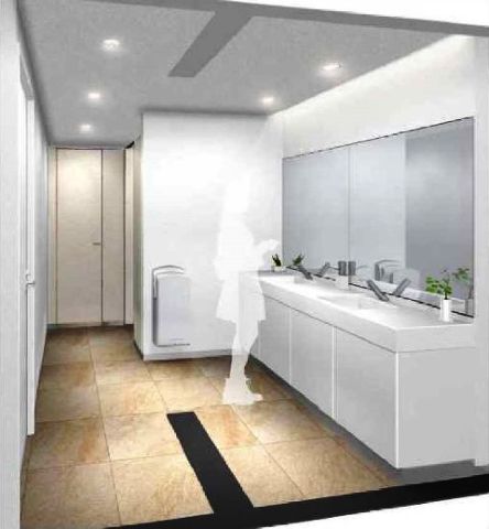 各階、女子トイレ